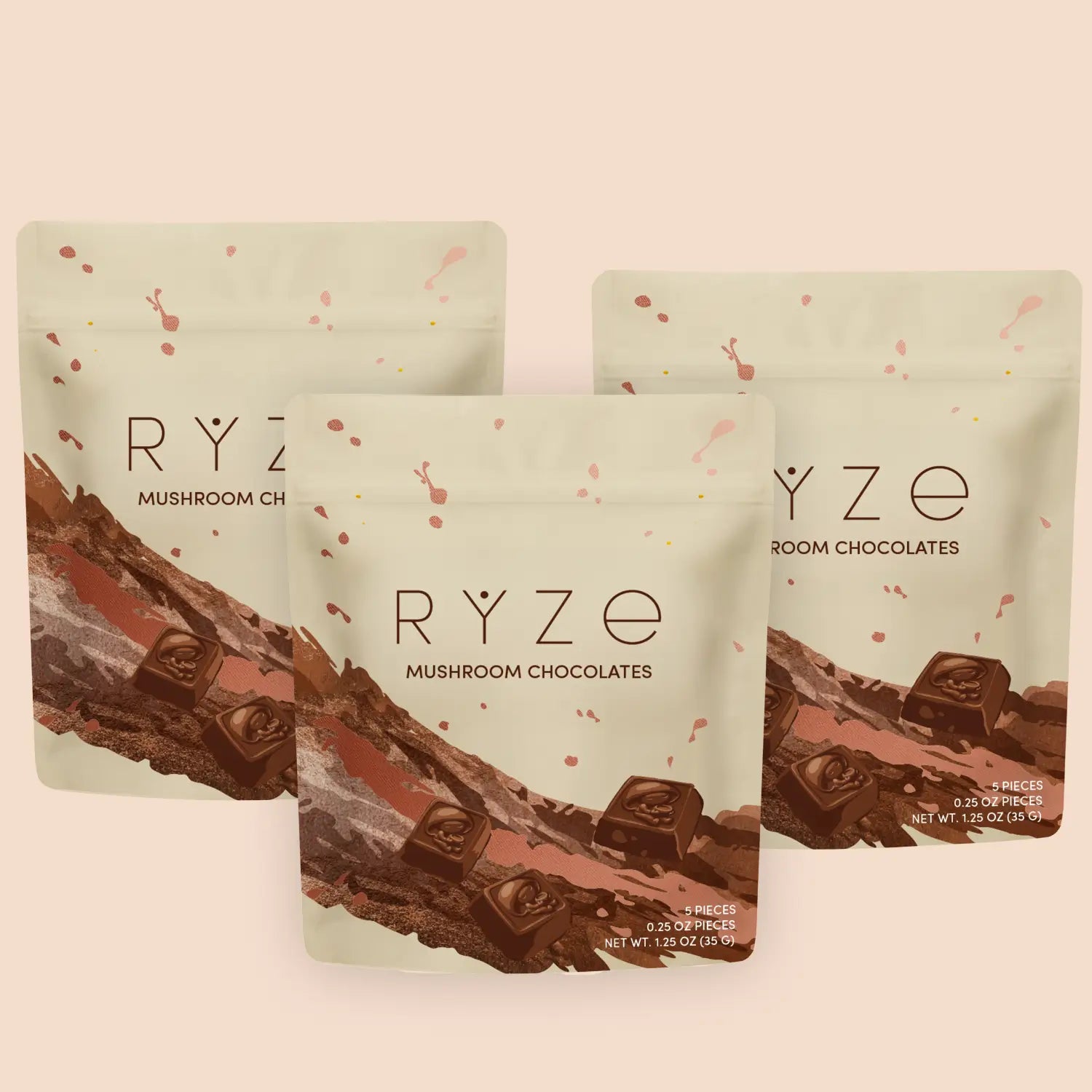 Mushroom Chocolates Rye (15 pieces) F7