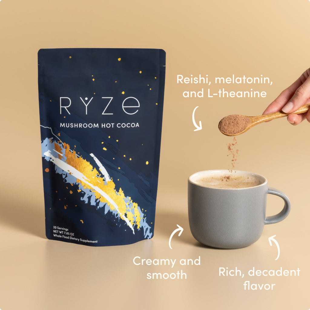 RYZE Nighttime Mushroom Cocoa Starter Bag U8