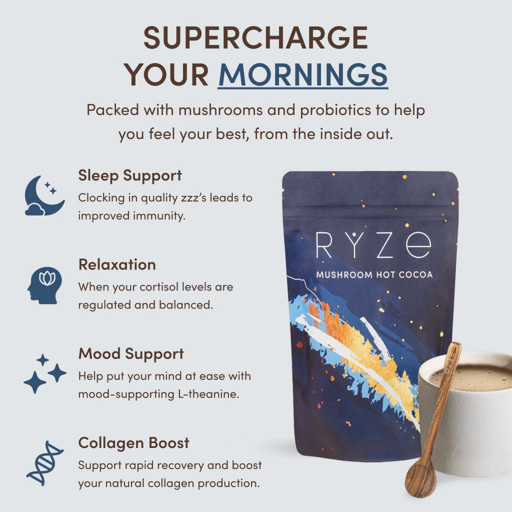 RYZE Nighttime Mushroom Cocoa Starter Bag U8