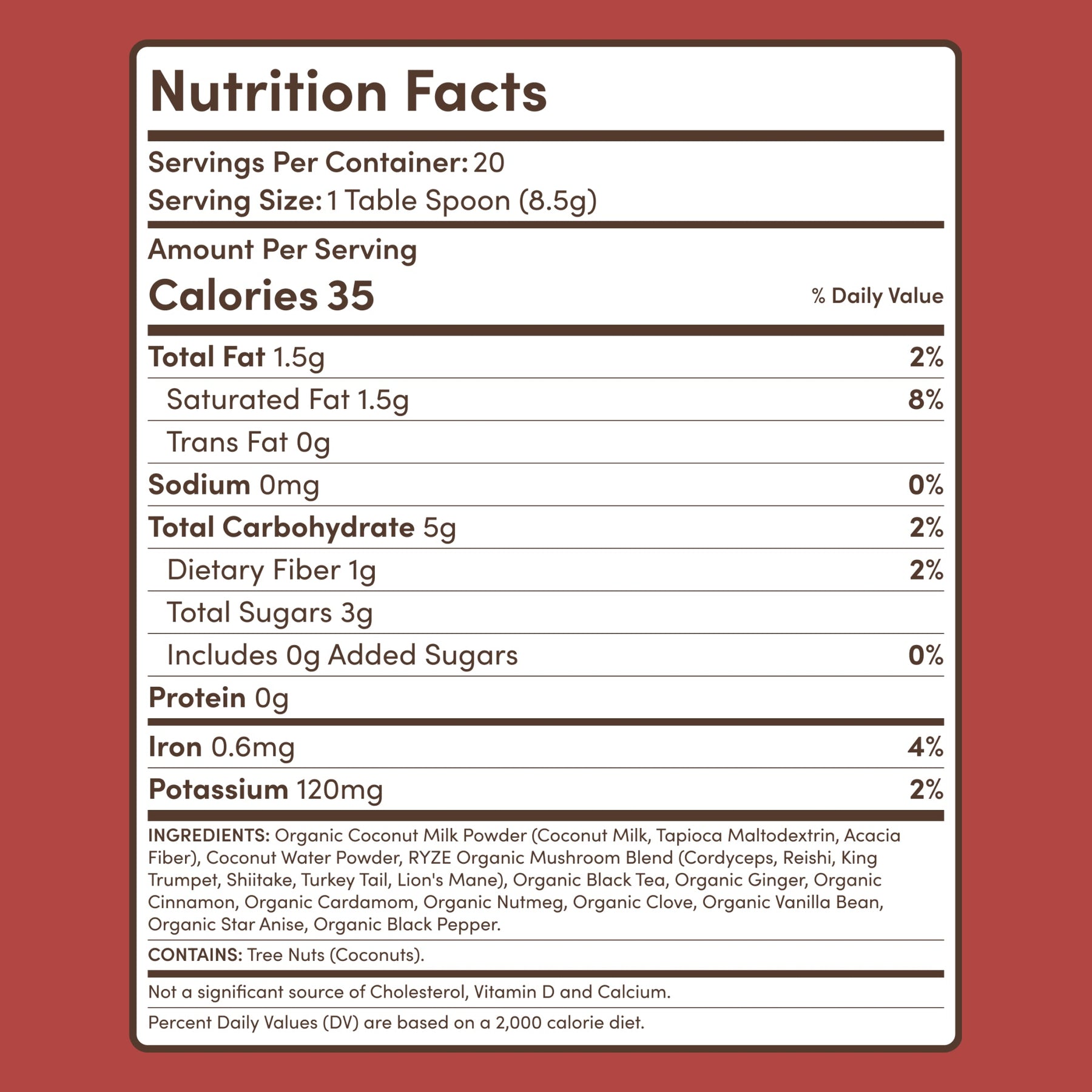 Mushroom Chai (20 Servings) Y4