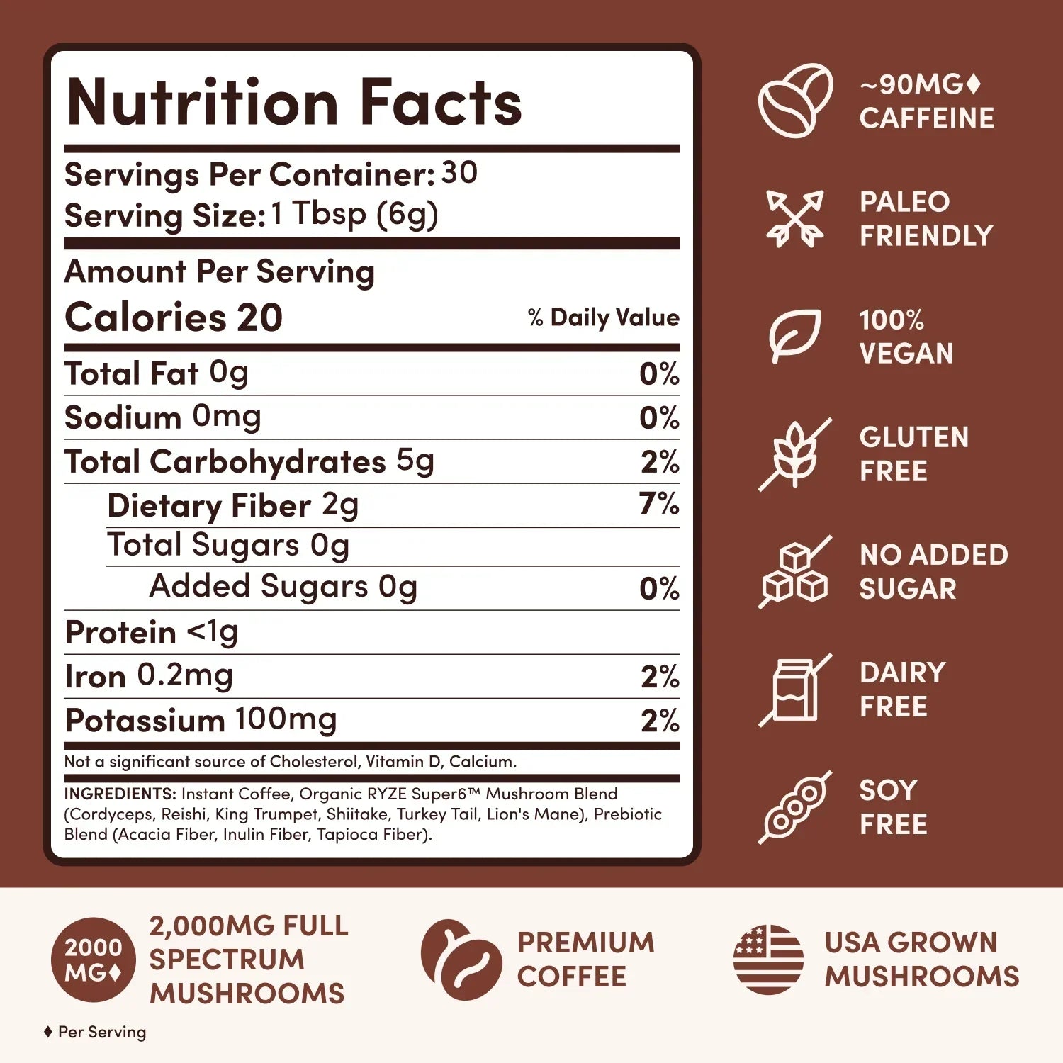 Mushroom Coffee Dark Roast Starter Kit (60 servings) C8