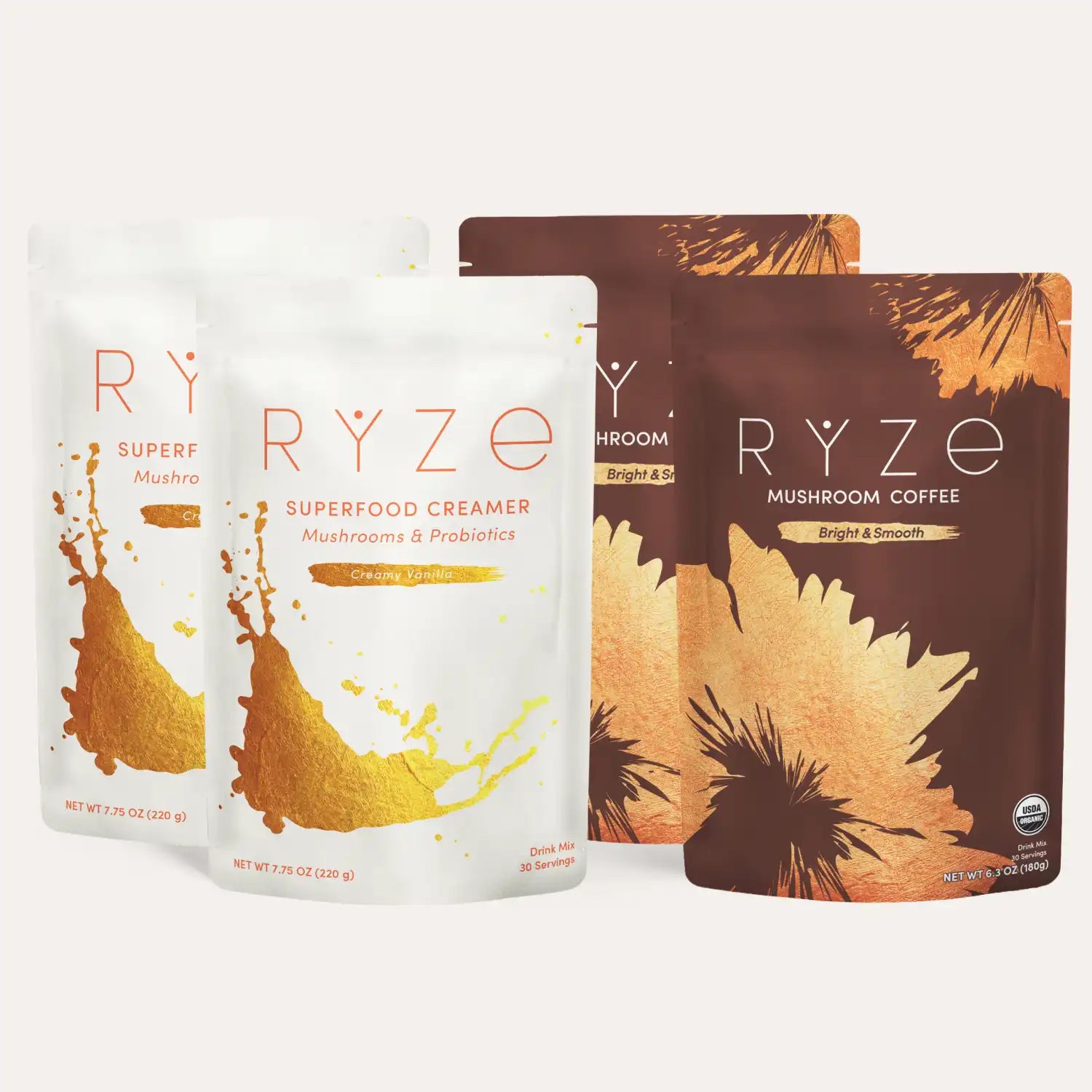 RYZE Lovers Gift Set (2 Coffees + 2 Creamers) L0