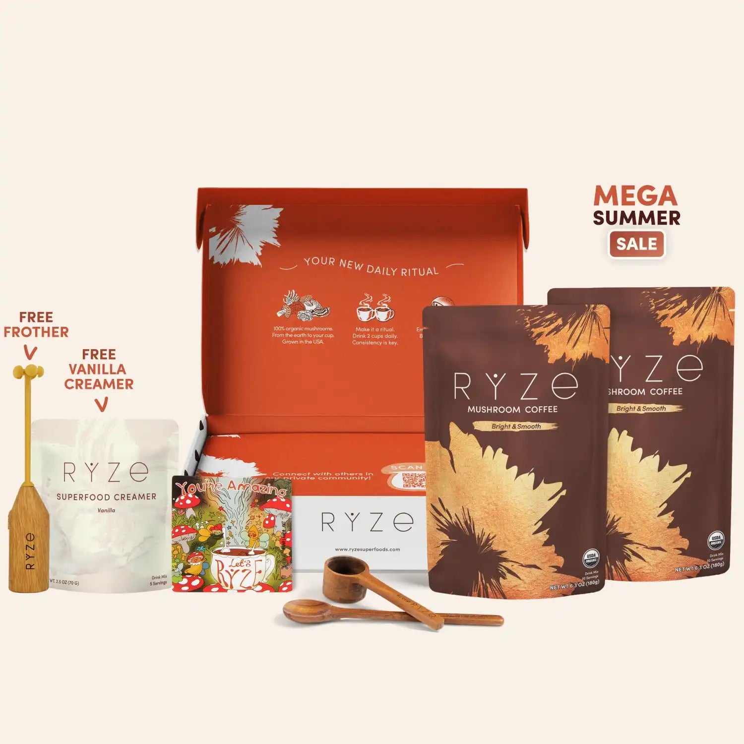 Mushroom Coffee Starter Kit (60 servings) U8