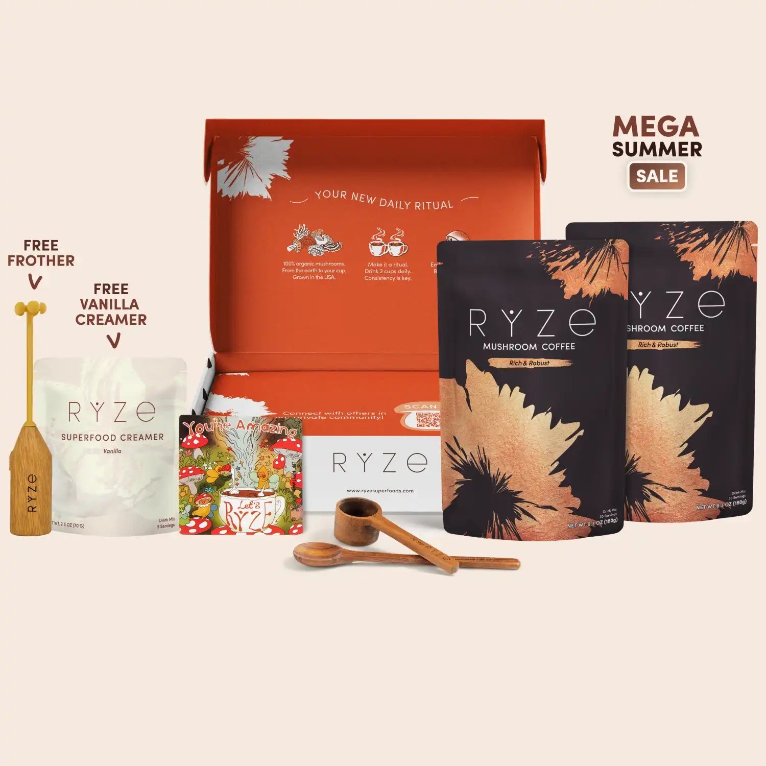 Mushroom Coffee Dark Roast Starter Kit (Upgrade) H6