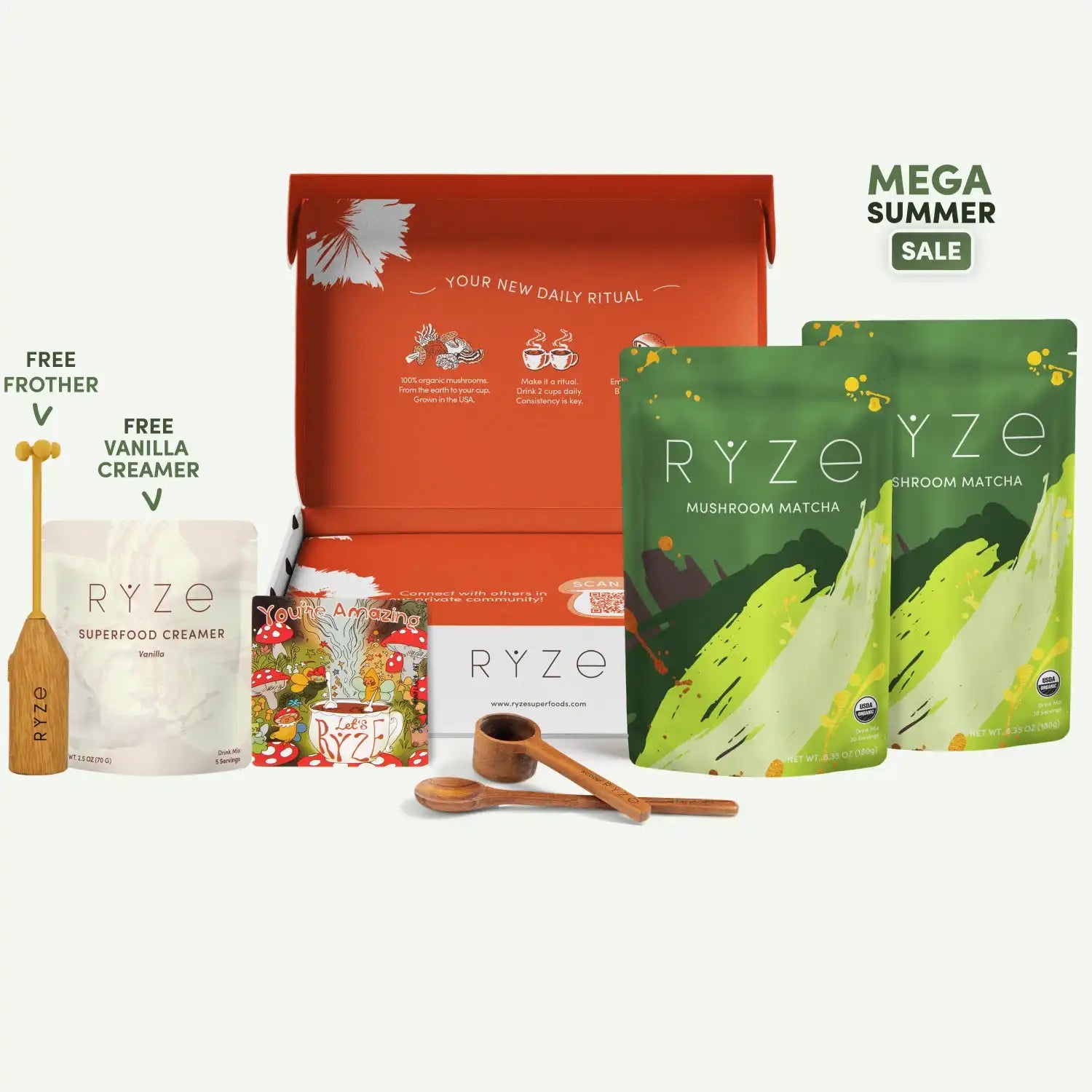 Mushroom Matcha Starter Kit (60 Servings) B2
