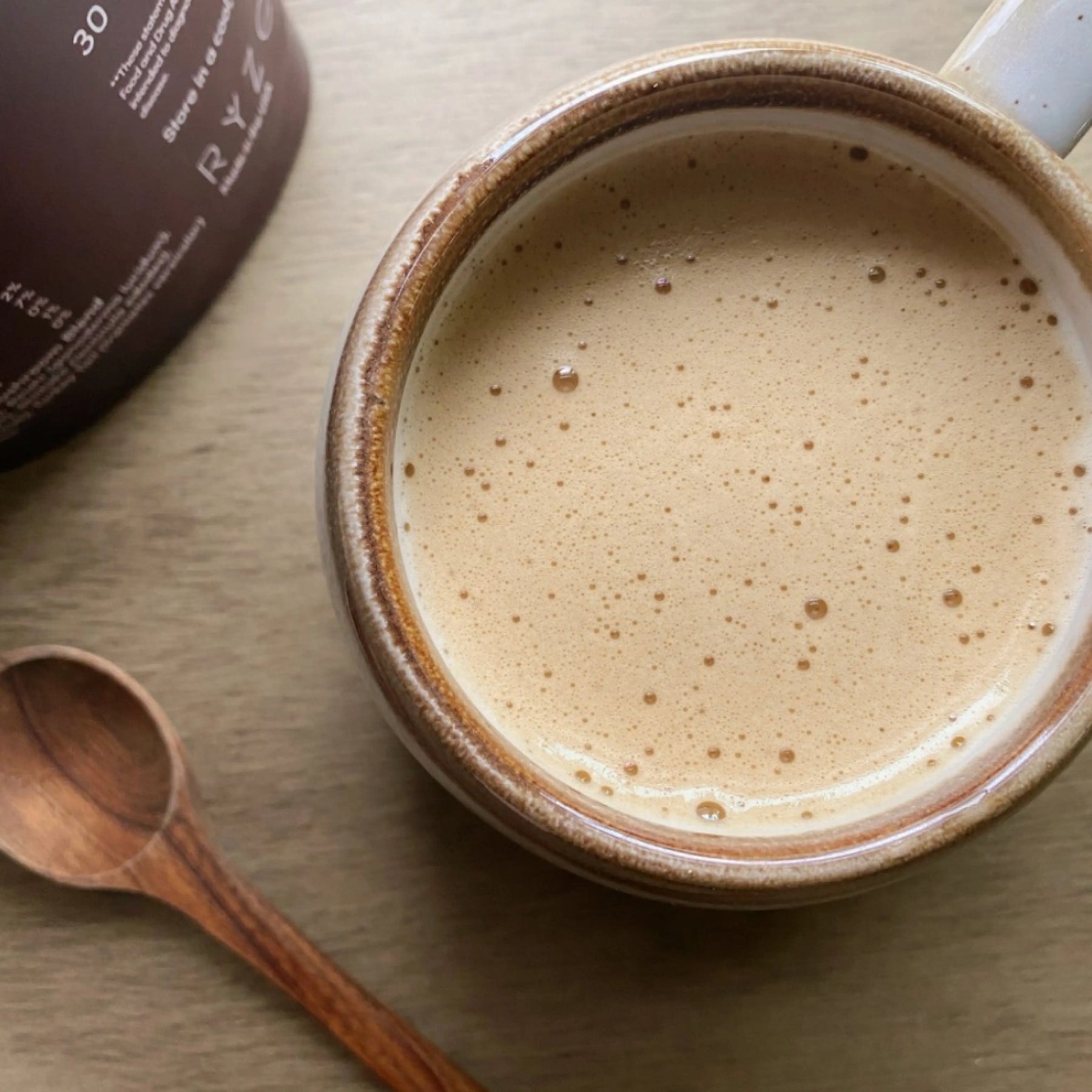 RYZE Mushroom Coffee — Organic Instant Coffee with Cordyceps & Reishi, 30 Servings Q6