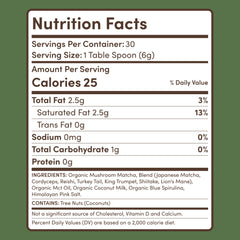 RYZE Mushroom Matcha — Organic Instant Matcha Latte with Lion's Mane & King Trumpet, 30 Servings Q5