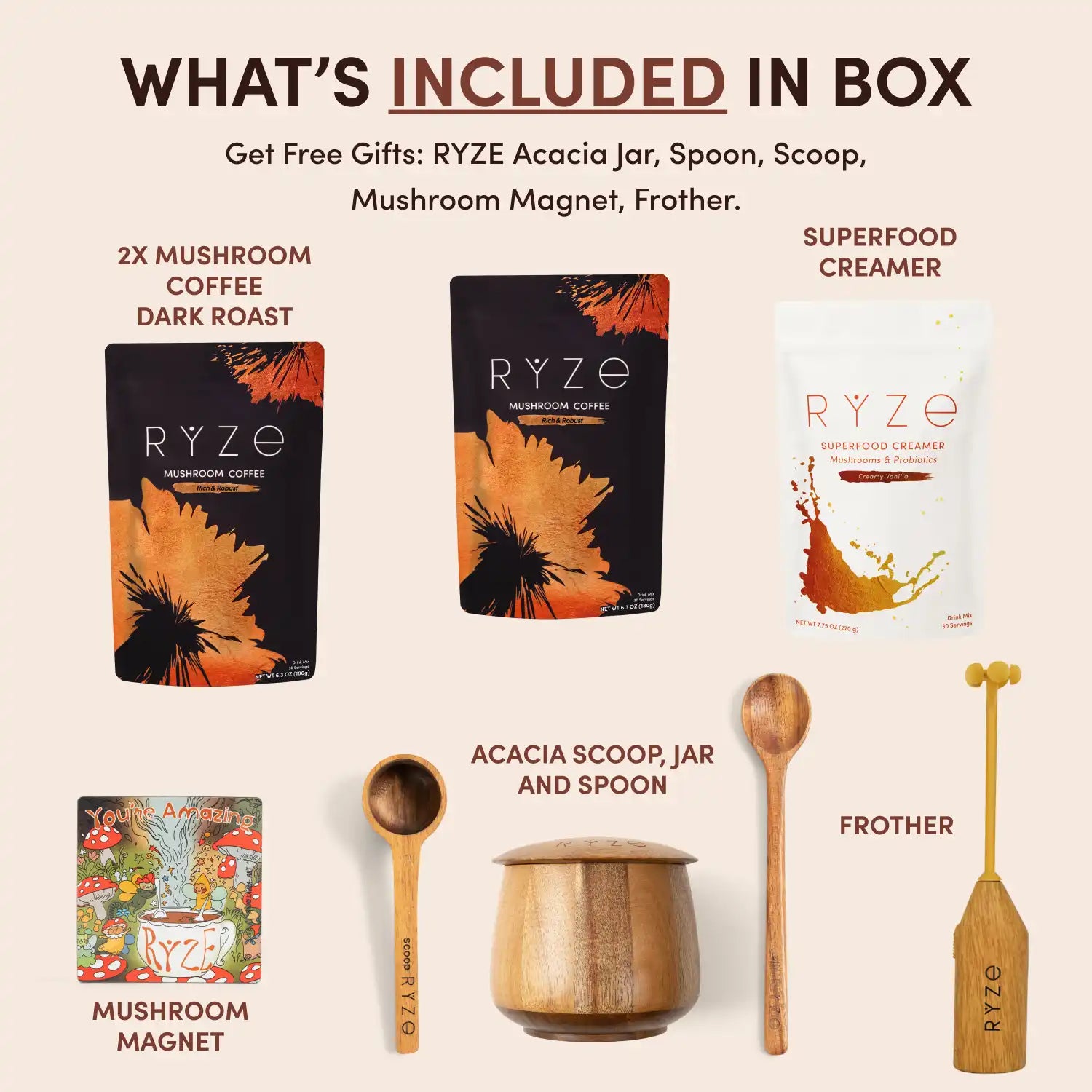 Mushroom Coffee Ritual Set Z1