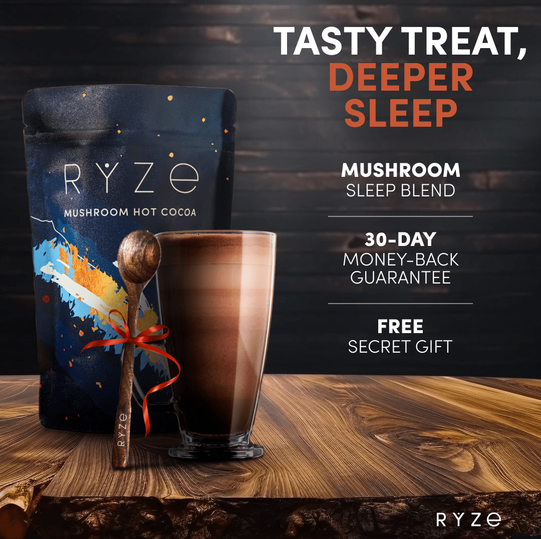 RYZE Hot Cocoa - with 6 Sleep Superfoods to Help Fall Asleep and Stay Asleep Z9