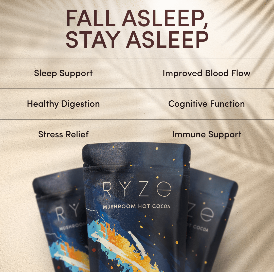 RYZE Hot Cocoa - with 6 Sleep Superfoods to Help Fall Asleep and Stay Asleep Z9