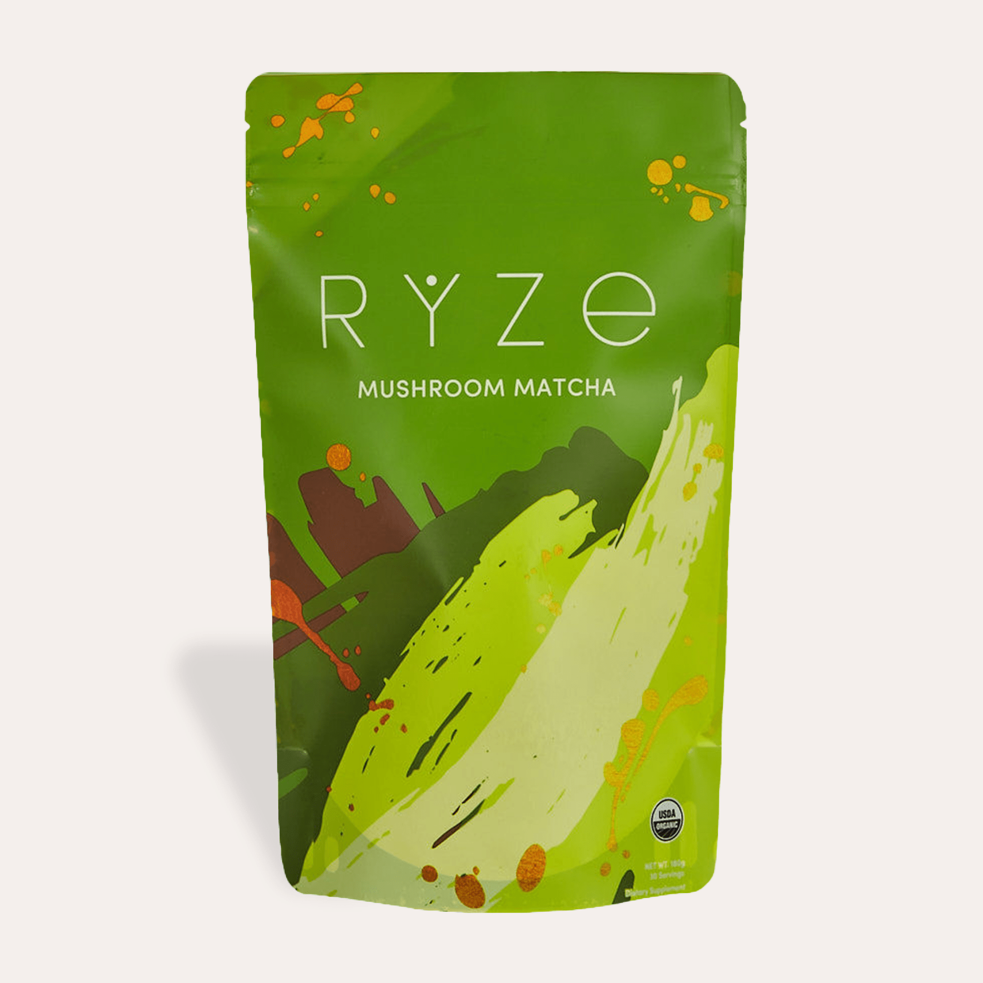 RYZE Mushroom Matcha - with 6 Organic Adaptogenic Mushrooms Grown In USA and Ceremonial-Grade Japanese Matcha S3