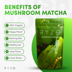 RYZE Organic Mushroom Matcha Starter Kit (60 servings) I3